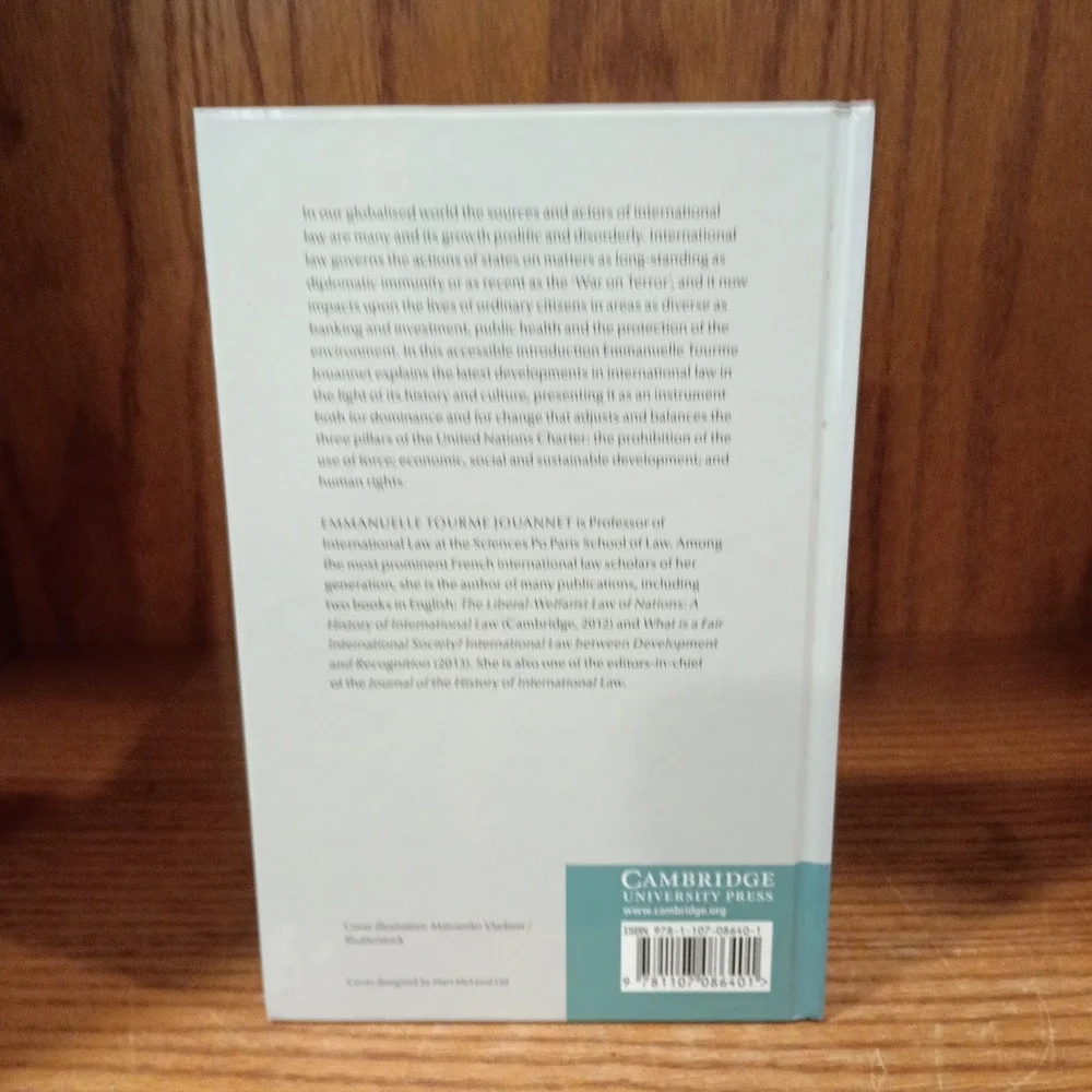 A Short Introduction to International Law By Emmanuelle Tourme Jouannet Hardcove